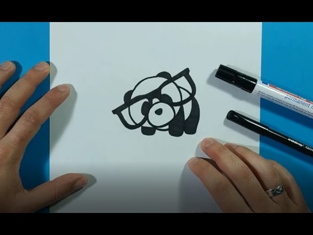 Como dibujar un oso panda paso a paso 10 | How to draw a panda 10