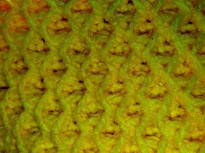 Cómo Tejer El Punto Alveolo Tejido A Crochet Paso a Paso
