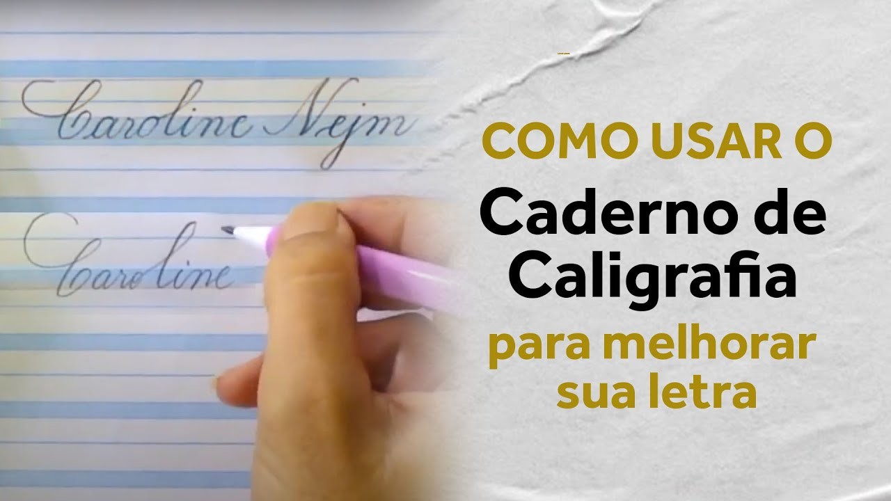 Como usar o caderno de caligrafia para melhorar sua letra
