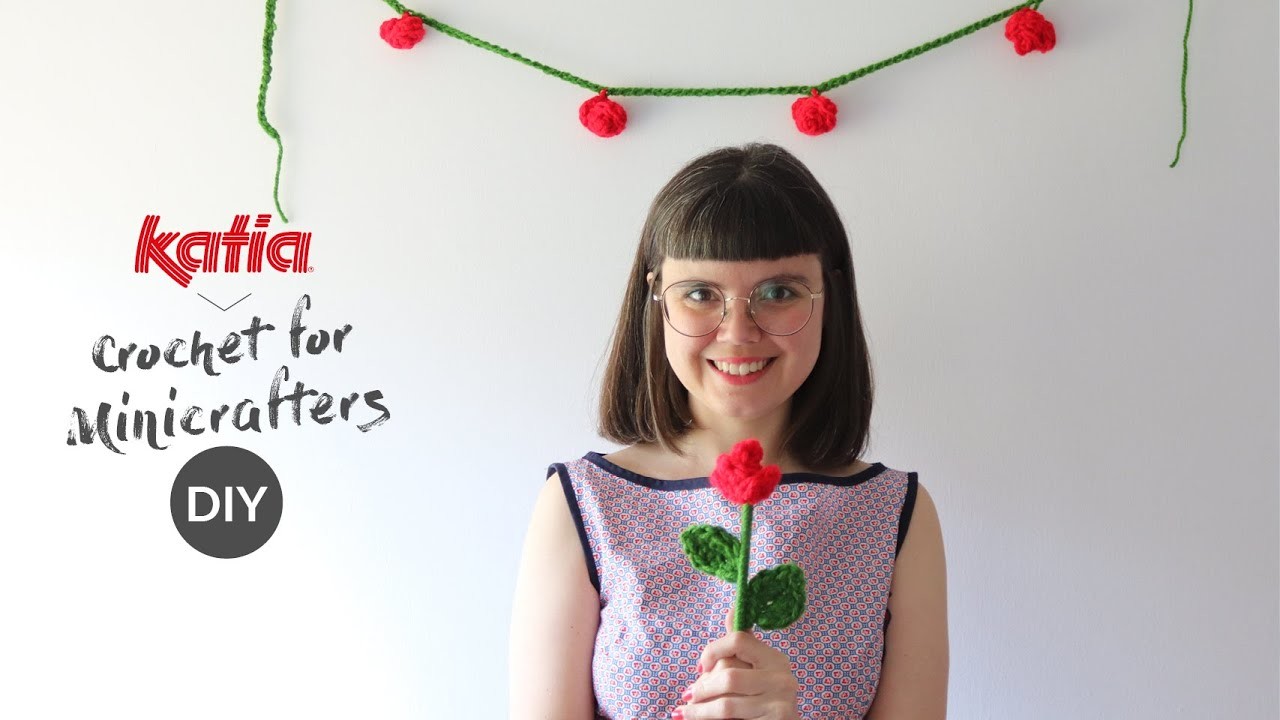 ???? Crochet para Minicrafters ???? Guirnalda y rosas de ganchillo para regalar y decorar tu hogar