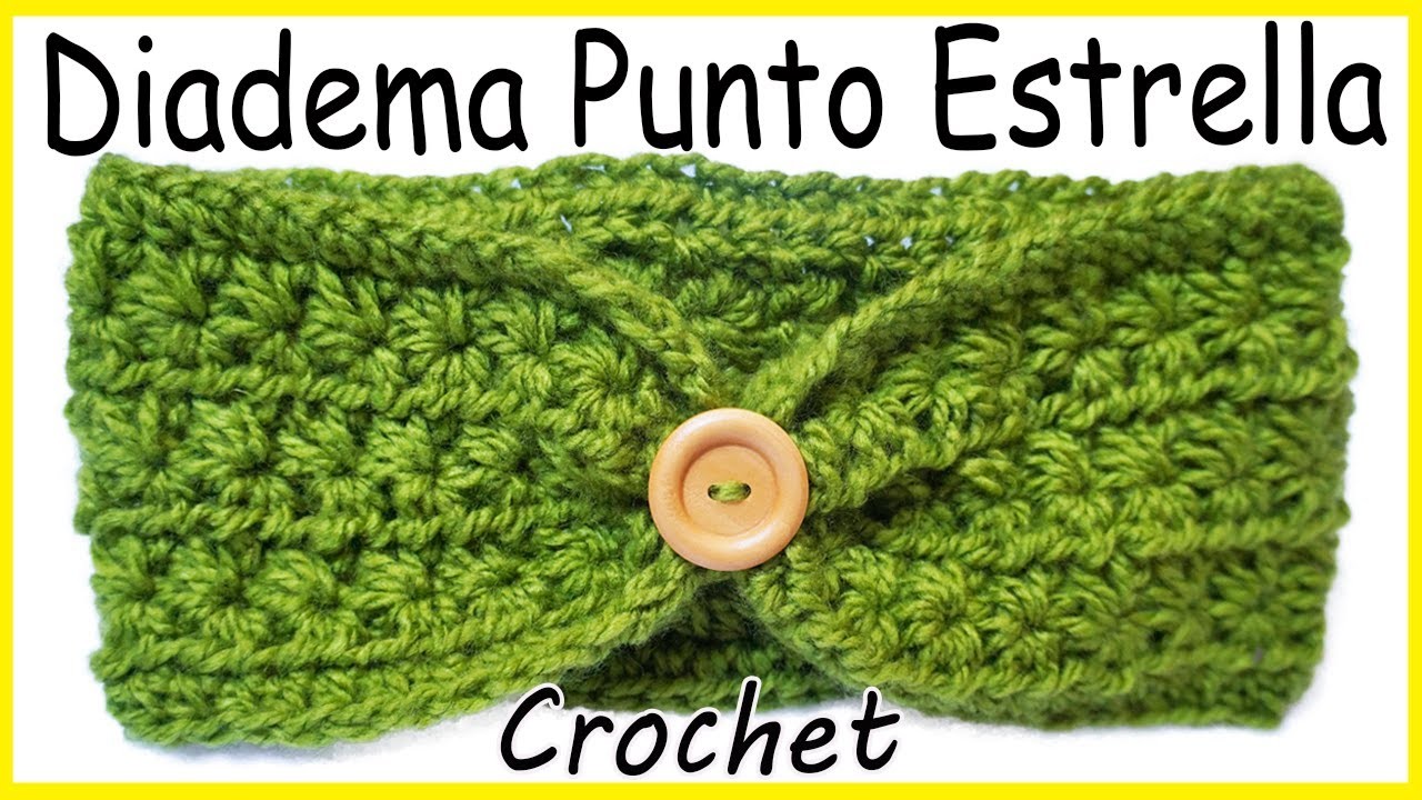 ????Diadema Crochet o Ganchillo | crochet headband | VINCHA - TURBANTE - TIARA | (PUNTO ESTRELLA)