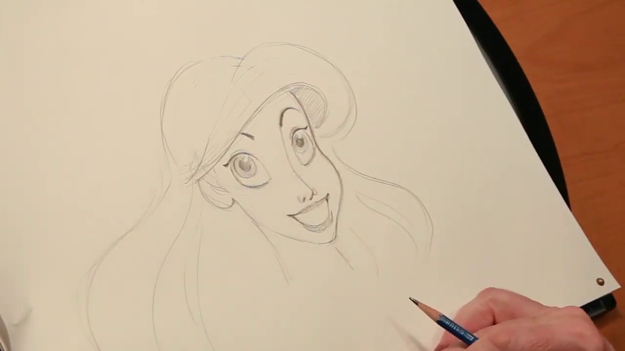 Disney | Tutorial: Cómo dibujar a Ariel | HD