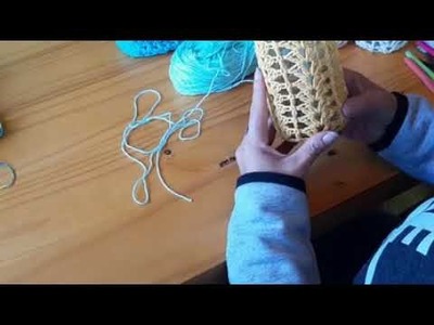 Frascos tejidos a crochet