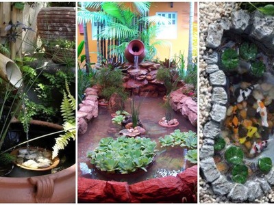 Pequeno Oasis em Casa: 16 Ideias de Mini Lagos para Jardins