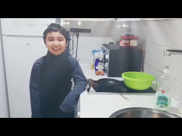 Preparando tortillas de avena