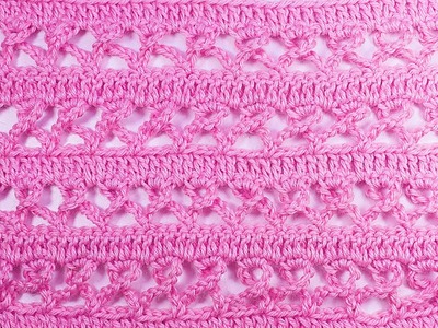 Puntada a crochet para bufandas y chales muy fácil y rápida #crochet #ganchillo