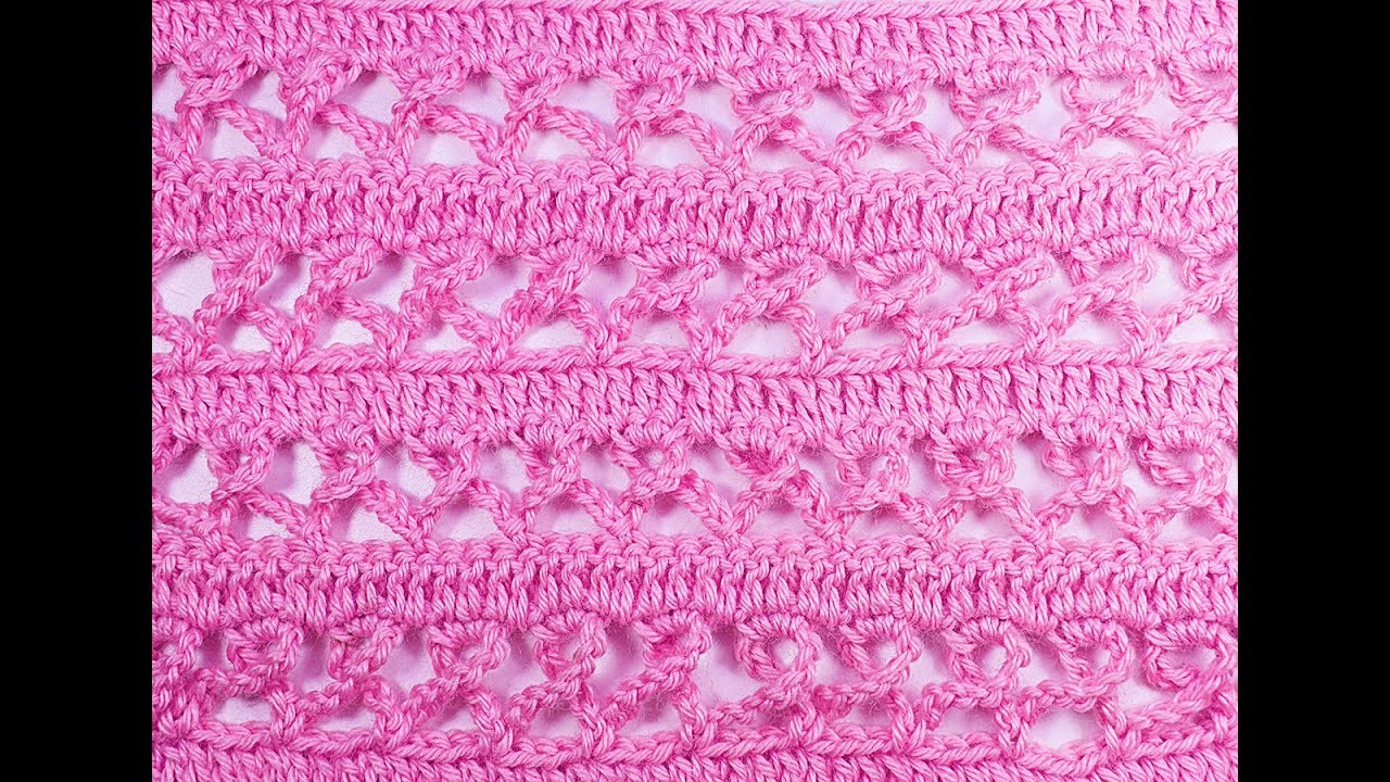 Puntada a crochet para bufandas y chales muy fácil y rápida #crochet #ganchillo