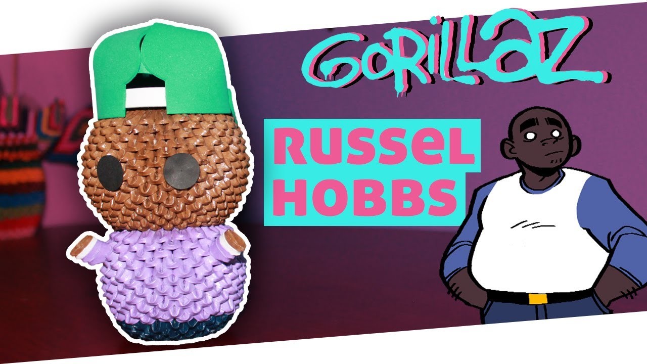Russell Hobbs (Gorillaz) 3D Origami | Pekeño ♥