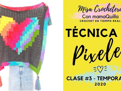 TÉCNICA DE PÍXELES - Crochet En Tiempo Real Con mamaQuilla!