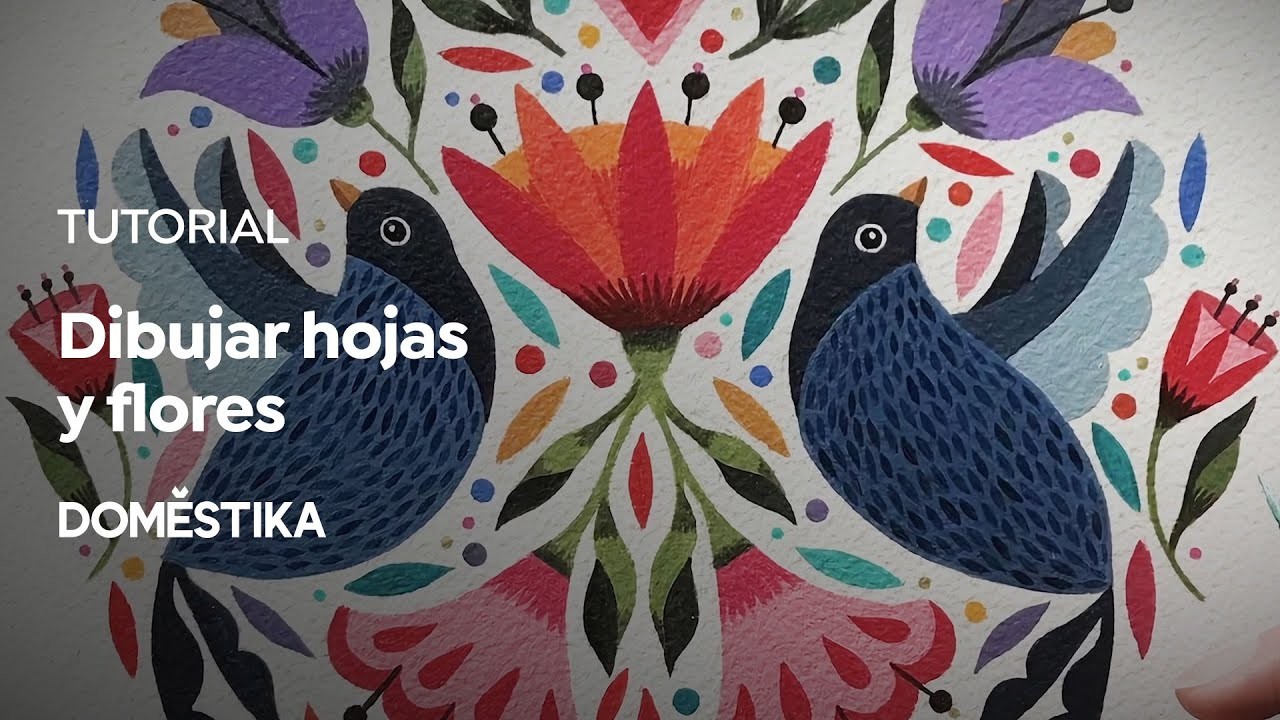 TUTORIAL | Ilustración: Dibujar Hojas y Flores | Maya Hanisch | Domestika