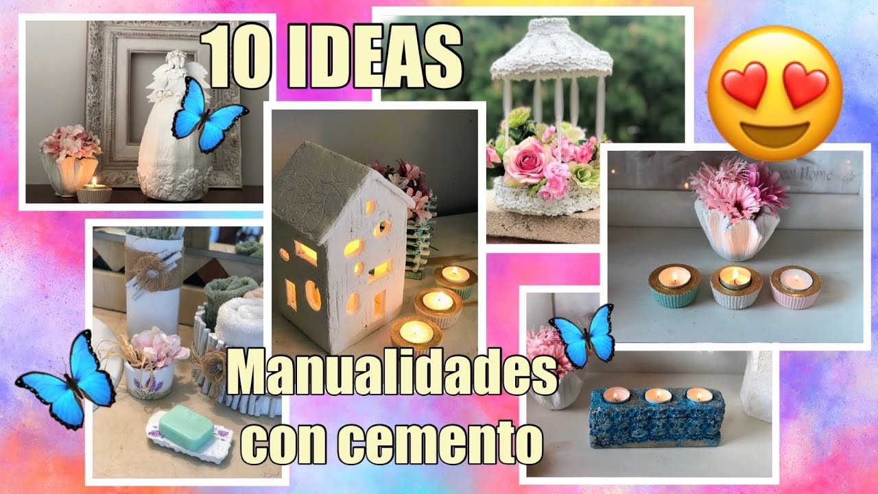 10 Ideas, Manualidades Con Cemento YOBANKA ART