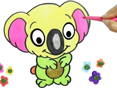 Cómo Dibujar y Colorear Coala ???? | Dibujos Para Niños con MiMi ???? | Aprender Colores y Animales ????