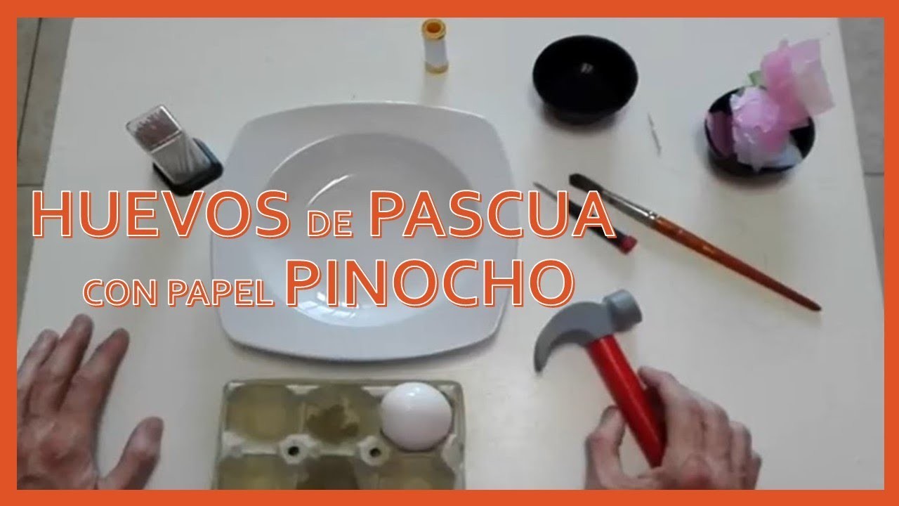 Cómo hacer HUEVOS DE PASCUA de VERDAD con papel PINOCHO