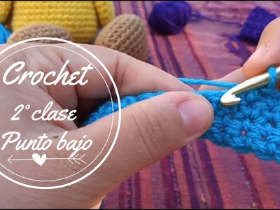 Crochet bien fácil: Clase 2 Punto bajo. Simple crochet (para principiantes.  for beginners)