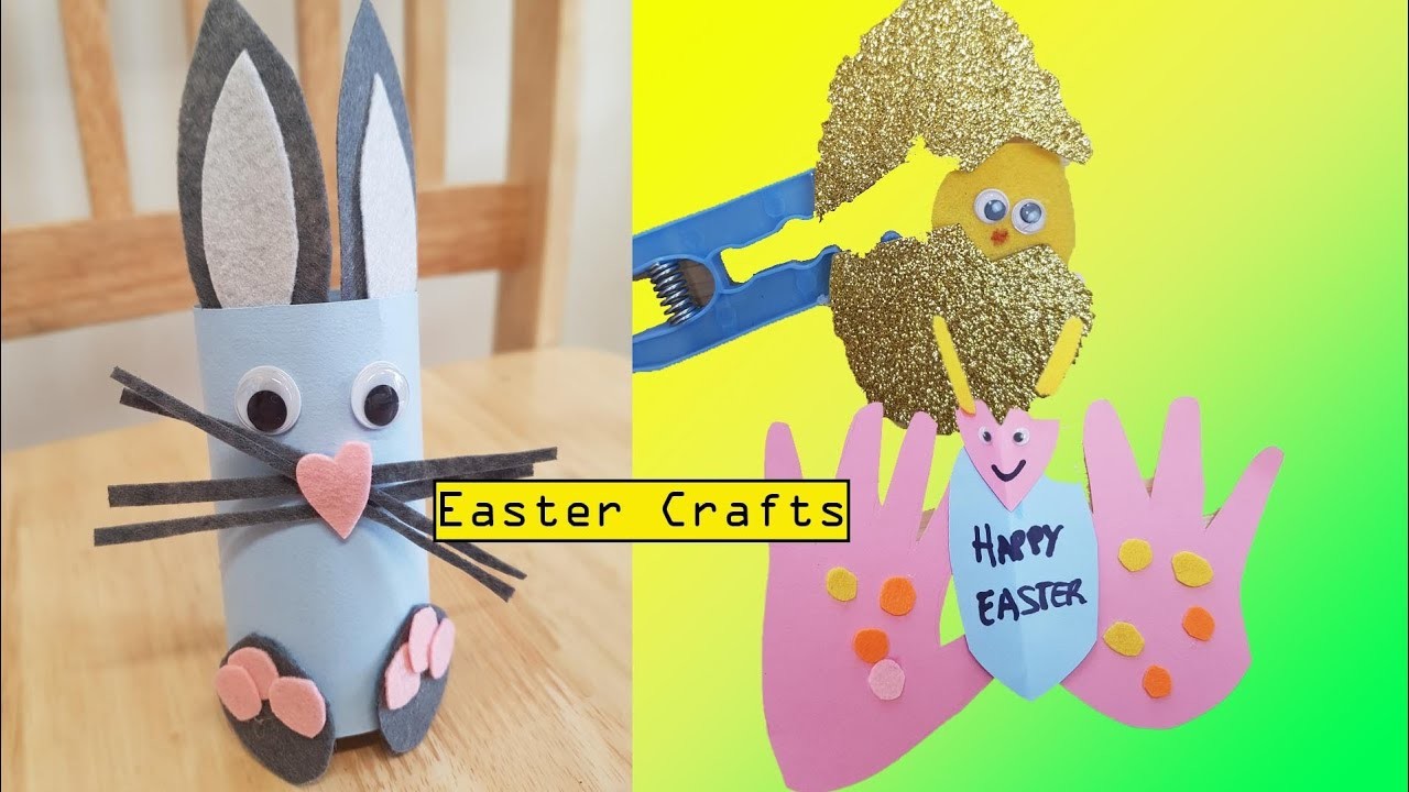 Easy Easter crafts. Manualidades de Pascua fáciles #cuarentena #lockdowncrafts