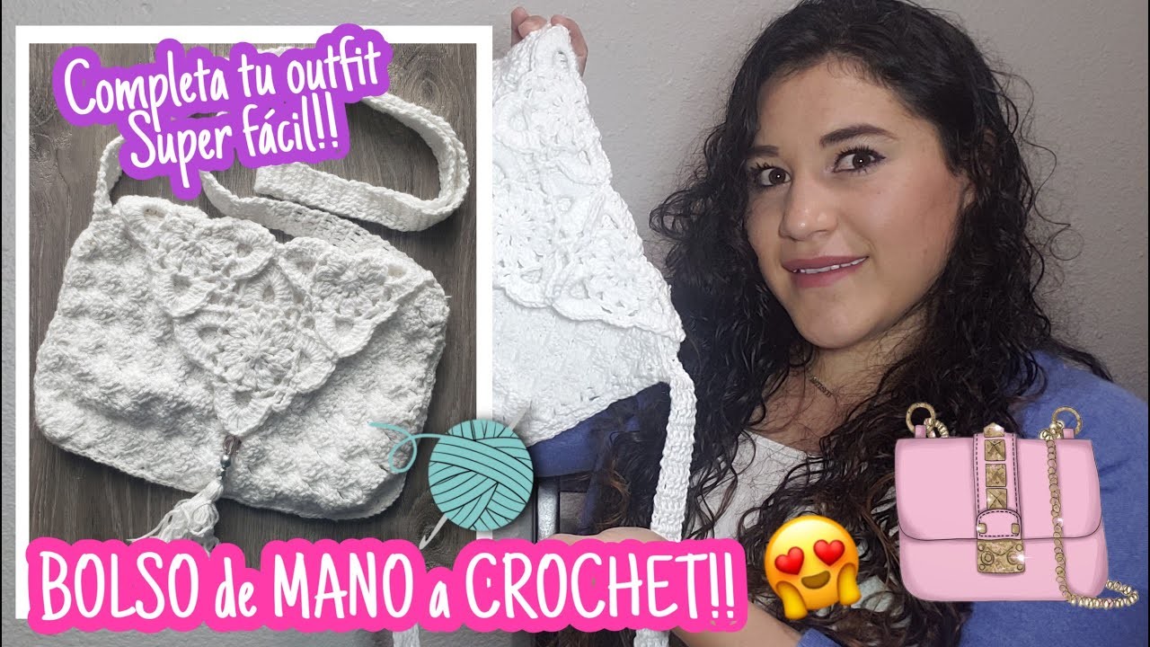 Hermoso Bolso De Mano Facil y Rapido! (tutorial paso a paso) a crochet(ganchillo)!!