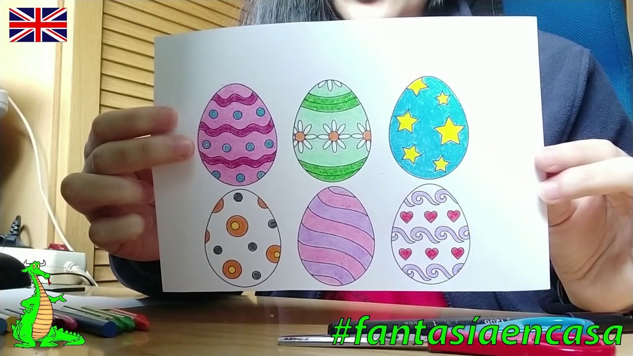 Manualidad en inglés - The hunt of Easter eggs -- #fantasíaencasa