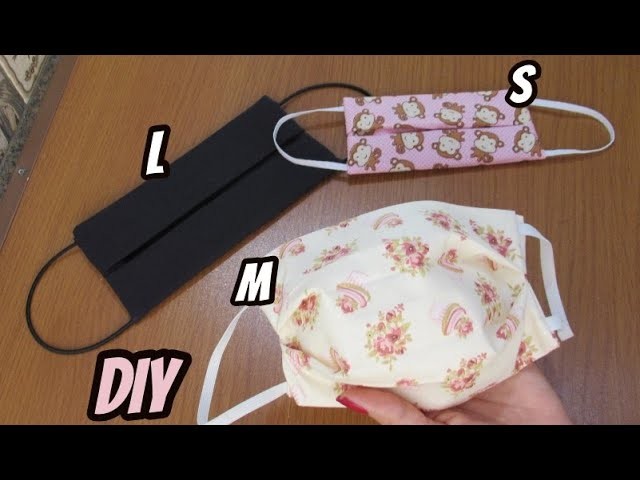 ???? MÁSCARA DE TECIDO SEM MÁQUINA DE COSTURA.Fabric Face Mask at home| DIY Face Mask No Sewing Machine