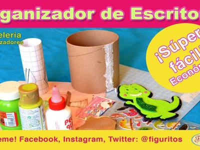 ORGANIZADOR DIY. SÚPER FÁCIL Y ECONÓMICO #diy #recycled #papeleriabonita #organizadores