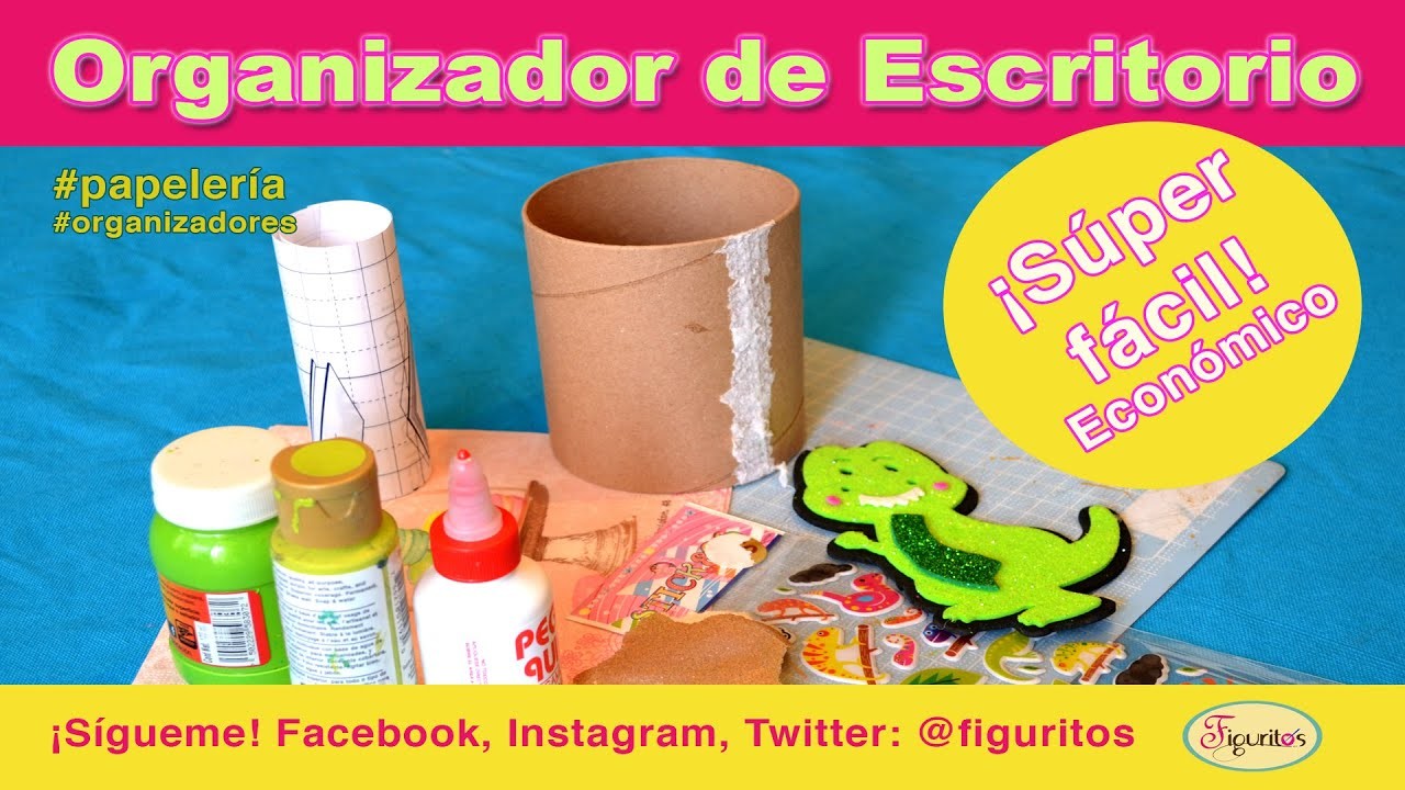 ORGANIZADOR DIY. SÚPER FÁCIL Y ECONÓMICO #diy #recycled #papeleriabonita #organizadores
