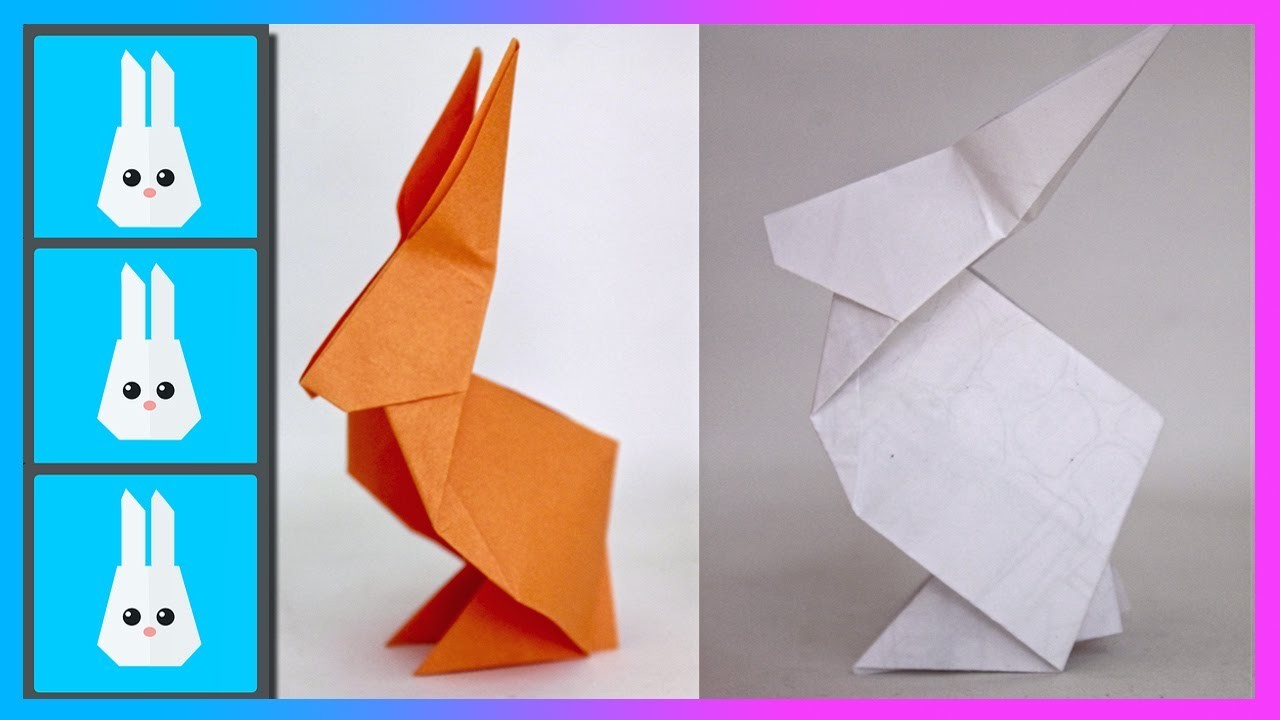 ORIGAMI: Conejito de origamia facil | COMO HACER UN CONEJITO