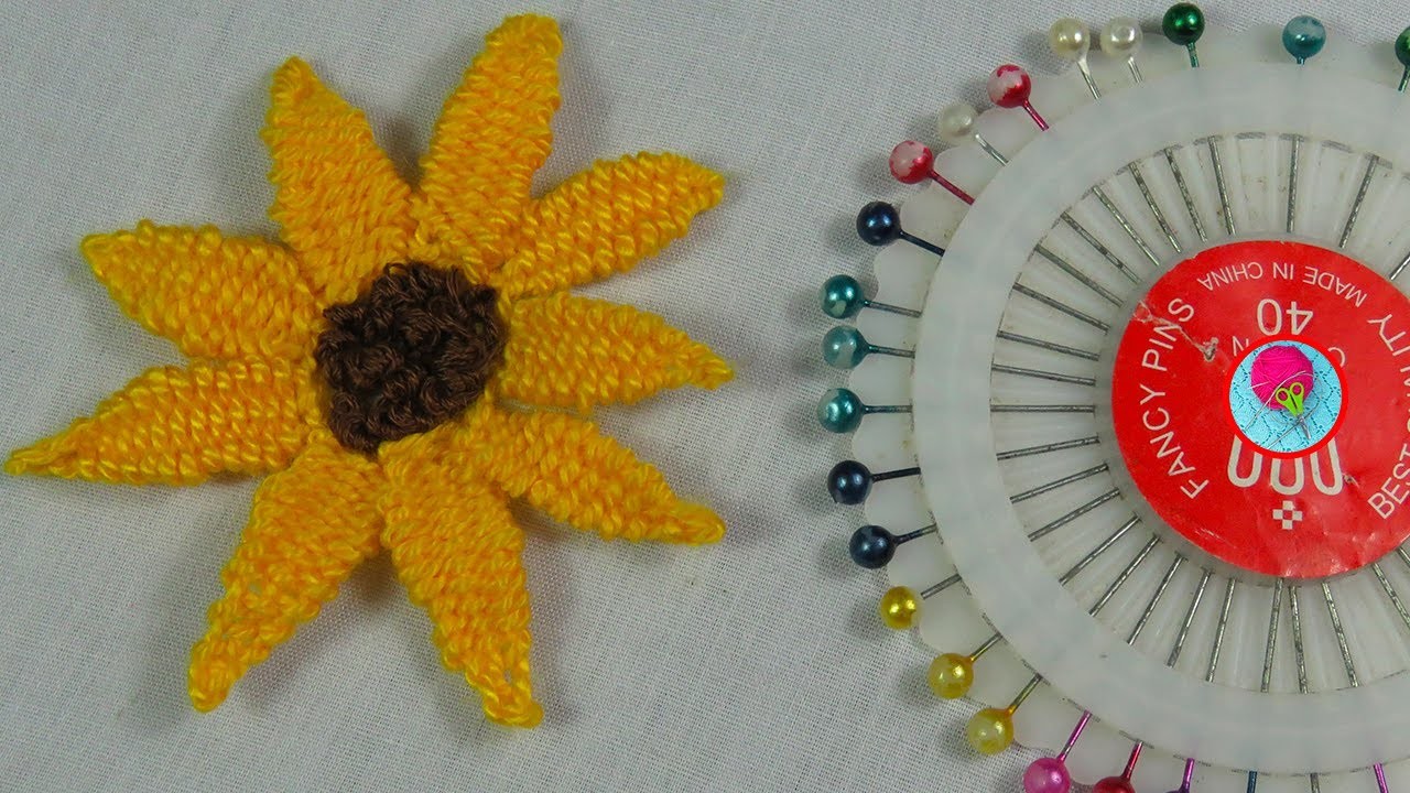 Trucos de Bordados de Flores con Alfileres | hand embroidery tricks