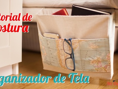 Tutorial de Costura - Organizador de Tela - Bolsillo Organizador - Storage bag with pocket