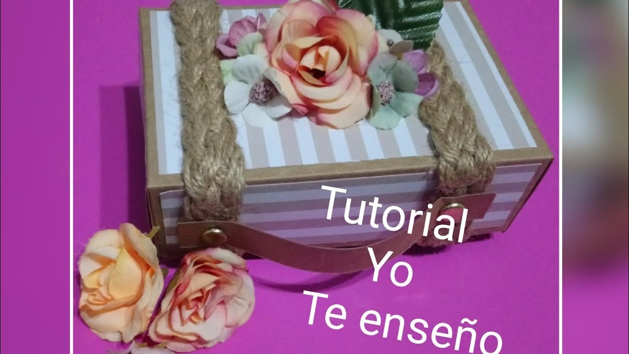 #yomequedoencasa TUTORIAL MINI MALETA (RETO ADICTAS A LAS MANUALIDADES)