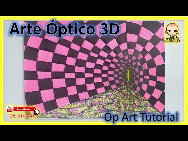 ARTE OPTICO + ILUSIONES Y EFECTOS ÓPTICOS | como DIBUJAR EN 3D muy FÁCIL | DIBUJOS 3D  | Op Art