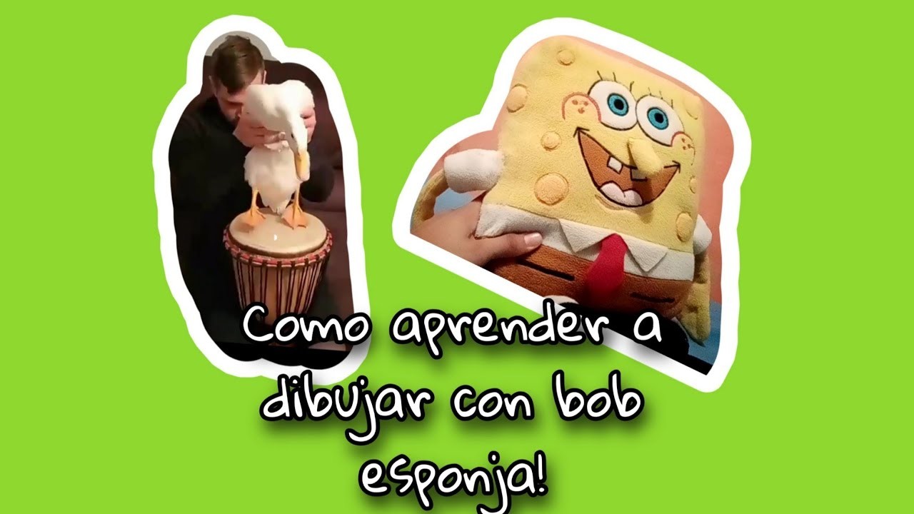 Como aprender a dibujar con bob esponja!