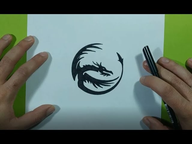 Como dibujar un dragon paso a paso 25 | How to draw a dragon 25