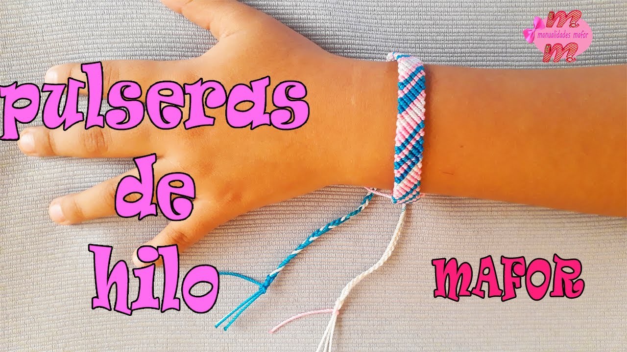 Como hacer pulseras de hilo | Pulsera Macrame: CHEVRON