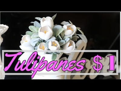????Como Hacer Tulipanes de Goma Eva⎢????Tulipanes $1 de Foamy⎢????DIY Tulips Hand-Made⎢Tulipanes Foami 2020