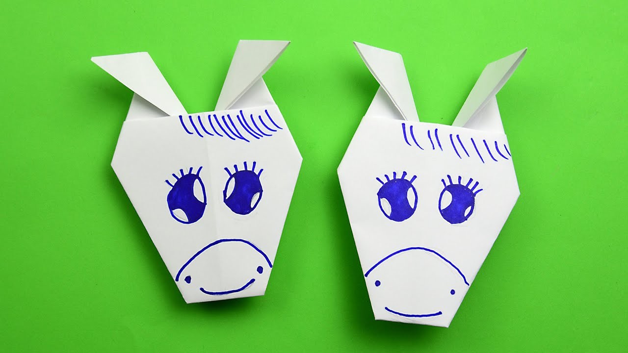 Cómo hacer un origami de caballo de papel fácil