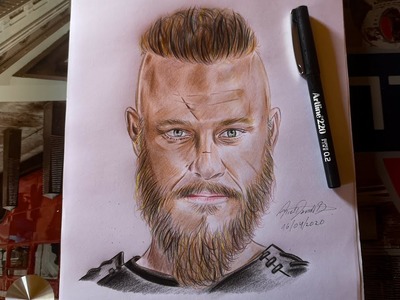 Dibujo a Ragnar Lothbrok! - Vikings
