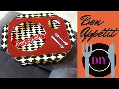 DIY: COMO FAZER CRIATIVA BANDEJA DECORADA| COM PINTURA E STENCIL| 2°Parte