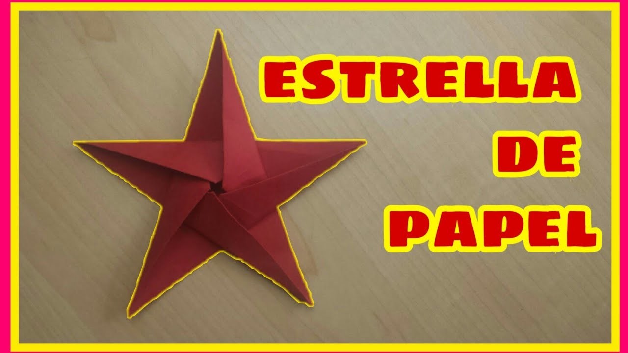 Estrella de Papel de 5 Puntas