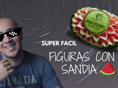 HAGAMOS ESCULTURAS CON SANDIA || Hice figuras con una Sandia fácil y divertido !!