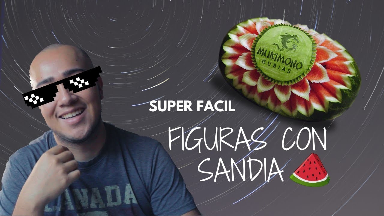 HAGAMOS ESCULTURAS CON SANDIA || Hice figuras con una Sandia fácil y divertido !!