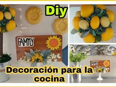 Idea para decorar tu cocina- Como hacer un arbolito de limones.Dios