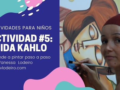 Pintando a Frida Kahlo paso a paso para niños