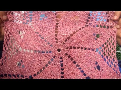 Blusa ???? paz  diagrama octagonal hecho cuadro a crochet parte 6