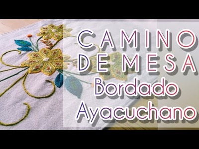 Camino de mesa Bordado Ayacuchano | Bordado Peruano | bordado a mano