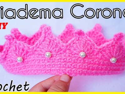 ????Diadema Corona Tejida a Crochet | crochet headband | VINCHA - TURBANTE - TIARA❣ PASO A PASO