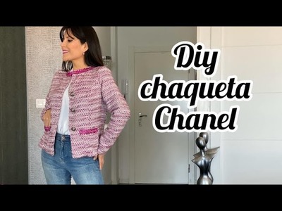Diy cómo hacer una CHAQUETA FACIL inspirada en CHANEL.diy Chanel jacket