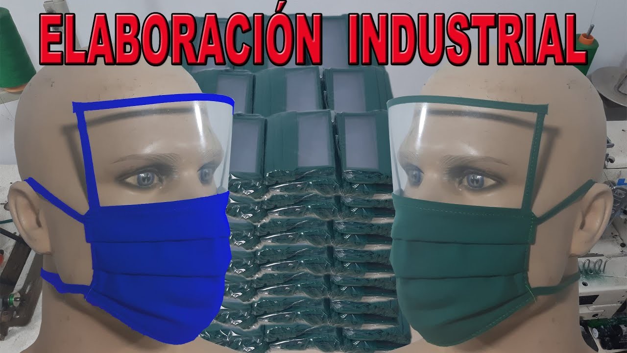 FABRICACION INDUSTRIAL  DE TAPA BOCA CON PROTECTOR DE OJOS - mouth cap with eye protecto