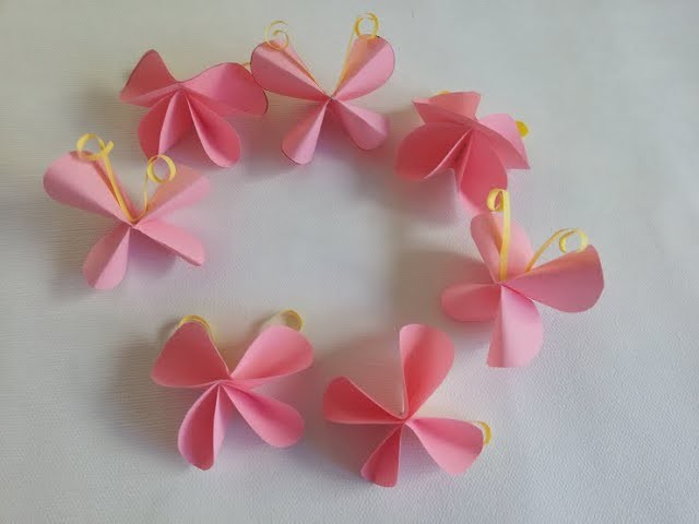 Mariposa de papel DIY. Manualidades  fáciles de hacer para regalar el día de la Madre