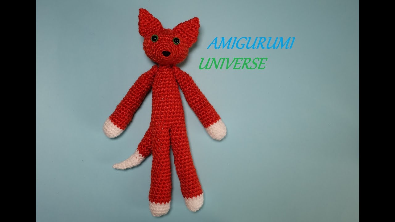 Muñeco adorable, zorrito de ganchillo!  Tutorial de Amigurumi Universe.