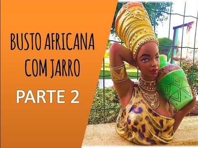 PELE NATURAL. ACETINADA em gesso - Busto Africana (PARTE 2) | Atelier Gabi Barcelos