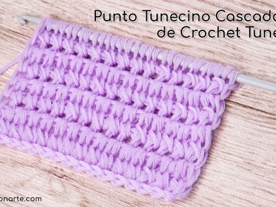 Punto Tunecino Cascada de Crochet Tunecino | Tutoriales de Crochet Tunecino Paso a Paso